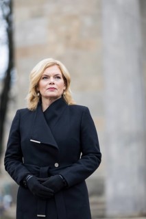 Julia Klöckner (President of the German Bundestag) in front of the Neue Wache after laying the