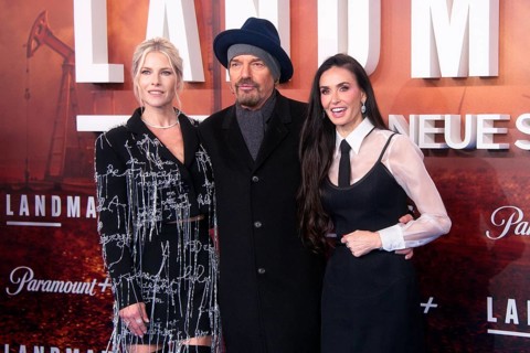 Billy Bob Thornton, Demi Moore, Ali Larter (cast), LANDMAN, red carpet for the European premiere of