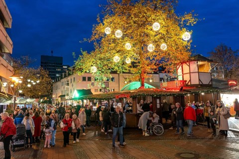 Christmas market in Essen-Steele, starts at the beginning of November, is considered the longest