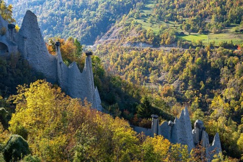 Earth pyramids of Euseigne, Canton of Valais, Switzerland