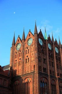 Town hall in the urban area of Altstadt, Stralsund, Hanseatic City of Stralsund, Vorpommern-Rügen