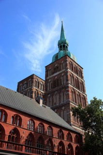 St. Nicholas Church, also St. Nicholas Church, in the urban area of Altstadt, Stralsund,