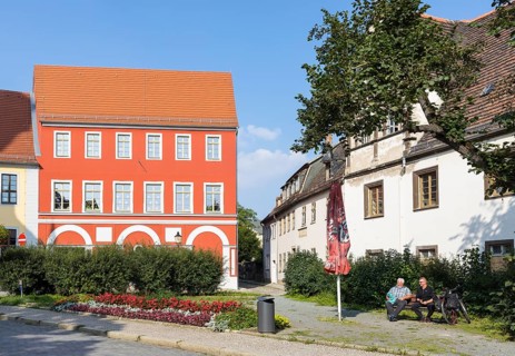 Cathedral Square with historic buildings, Naumburg (Saale), Saxony-Anhalt, Germany