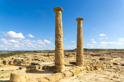 Yacimiento romano de los Bañales, Roman archaeological site of Los Banales, near Layana, Zaragoza