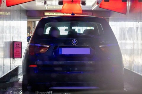 Car in the car wash