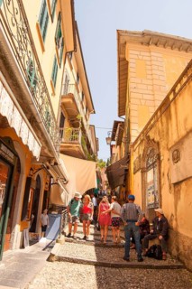Bellagio, picturesque small town with views of the Alps, Lake Como, Italian Lago di Como, one of
