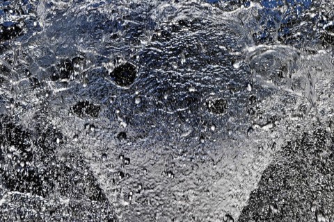 Water bell fountain in the spa garden, detail, Bad Homburg vor der Höhe, Hesse, Germany