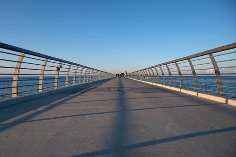 New 720-meter long pier in Prerow opened since October 2024, Prerow, Darß, Mecklenburg-Western