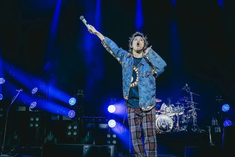 Singer Takahiro Moriuchi from One Ok Rock live on Detox European Tour 2025 in Berlin's