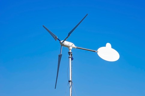 A wind generator, including a small wind turbine or small wind turbine (KWEA) with an unmarked wind