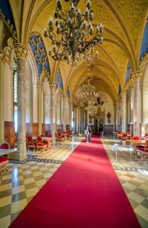 Count's Hall and Imperial Hall, Hohenzollern Castle, ancestral home of the House of Hohenzollern,
