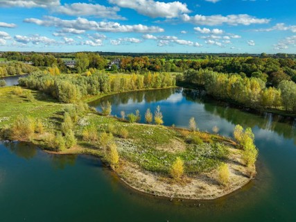 Wesel, Lower Rhine, North Rhine-Westphalia, Germany - autumn on the Lippe, trees with colorful
