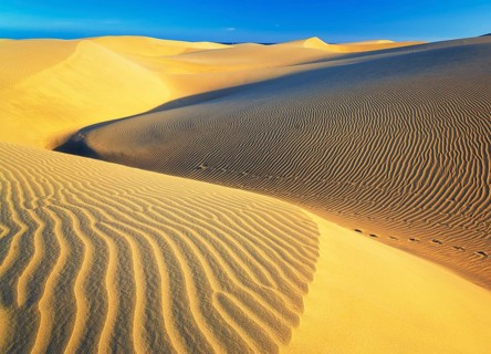 Sand dunes, Maspalomas, Playa del Ingles, Gran Canaria, Canary Islands, Spain