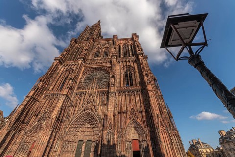 Strasbourg's Notre Dame Cathedral stands majestically there. Its magnificent architectural details