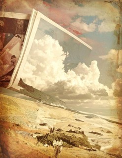 Grunge old public newspaper, texture background wallpaper illustration, vintage tattered yellow