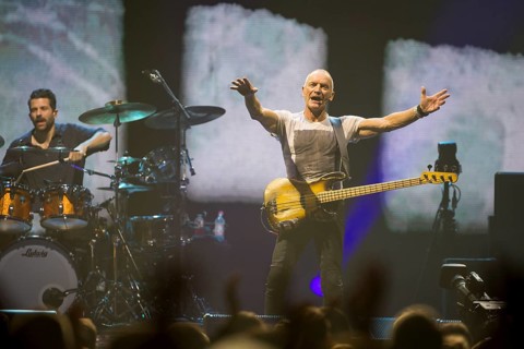 Chris Maas (drummer), Sting (guitarist, real name: Gordon Matthew Thomas Sumner, CBE) live on Sting