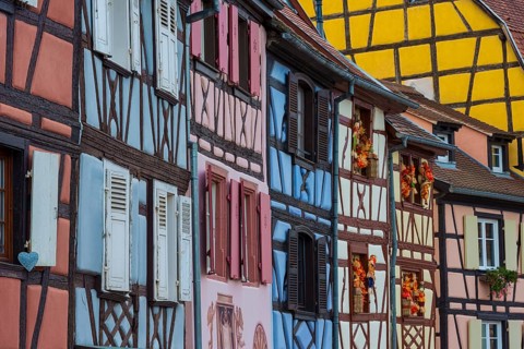 Half-timbered houses in Petite Venise, Colmar