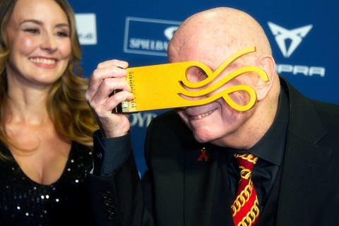 Lutz Mackensy - Award winner The Voice, DEUTSCHER SCHAUSPIELPREIS 2025, Red Carpet at PULLMAN