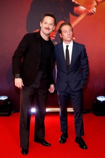 Director Scott Cooper and Jeremy Allen White at the premiere of the cinema film 'Springsteen: