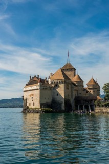 Château de Chillon, Chillon Castle, near Montreux, Lake Geneva, Lac Léman, Canton of Vaud,