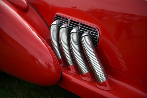 The very rare luxury sports car, vintage car, sports car, SCEPTRE 6.6S, at a classic car meeting in
