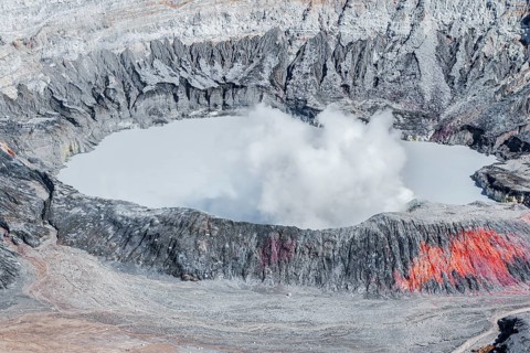 Poas volcano, Poas National Park, Costa Rica, Central America