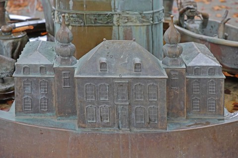 Galminus Fountain by Bonifatius Stirnberg 2009, modern art, Galminus Fountain, bronze sculptures,