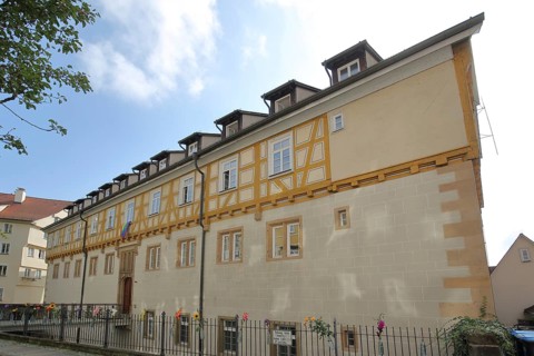 Protestant monastery, historic half-timbered house built in 1534, former Augustinian monastery,