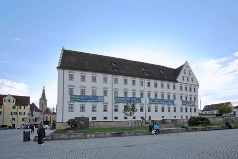 Episcopal Ordinariate built in 1658, Palais, Eugen-Bolz-Platz, Rottenburg am Neckar, Neckar Valley,