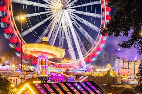 Folk festival in Stuttgart. The 178th Cannstatter Volksfest on the Wasen is one of the most