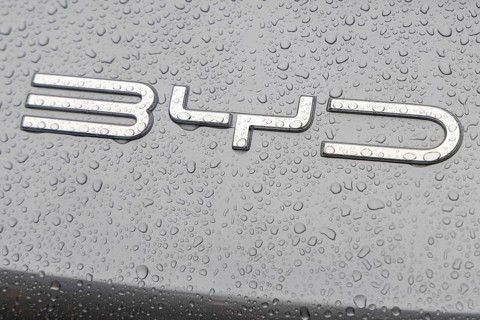 Munich, Germany - 10.9.2025: Electric cars from Chinese car manufacturer BYD during the IAA Open