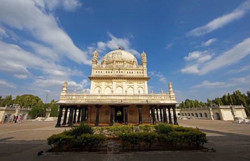 Gumbaz or mausoleum of Tipu Sultan and his family, Srirangapatna, Karnataka, India