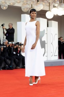 Venice, Italy - 2 September 2025: Sabrina Dhowre Elba during the red carpet of - A house of