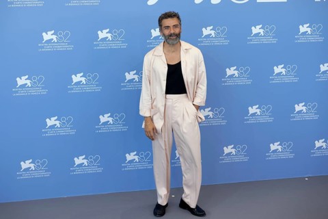 Venice, Italy - 3 September 2025: Oscar Isaac during the Photo Call of - In the Hand of Dante -