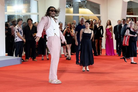 Venice, Italy - 3 September 2025: Jason Momoa during the red carpet of - Cartier Glory To The