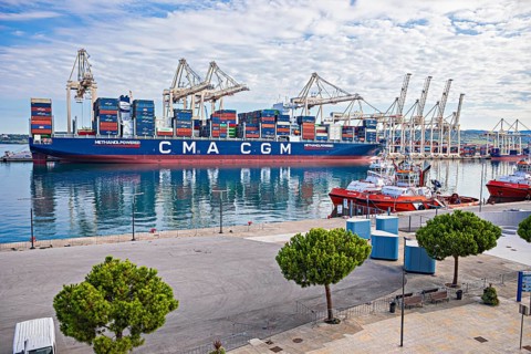 Port of the city of Koper, Slovenia