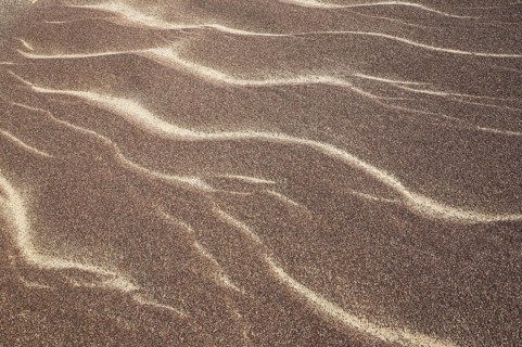 Patterns in the sand of the Namib Desert. Skeleton Coast National Park, Namibia