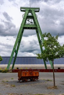 The former Lohberg coal mine in Dinslaken, today a leisure, work and residential quarter,