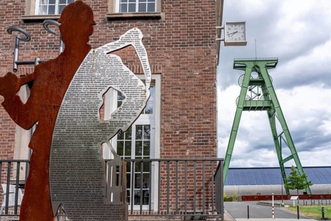 The former Lohberg coal mine in Dinslaken, now a leisure, work and residential quarter, Lohberg