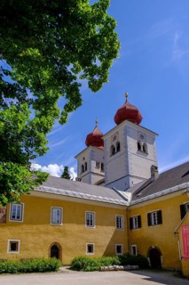 Abbey church, Millstatt Abbey, Millstatt, Lake Millstatt, Carinthia, Austria