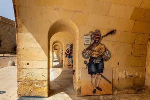 Fort St. Elmo, fortress on the northern tip built in 1670 by the Order of Malta to fortify the