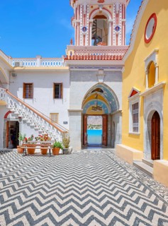 Panormitis monastery, Panormitis, Symi Island, Dodecanese Islands, Greece