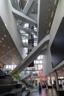 The Forum Groningen, public cultural and educational centre on the Nieuwe Markt, in the old town,