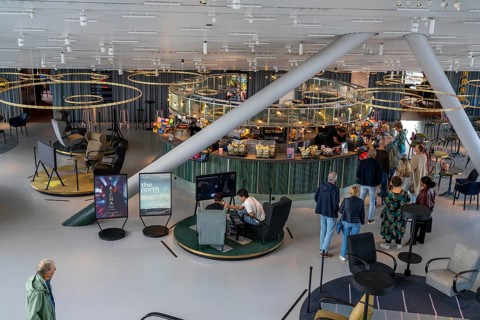 The Forum Groningen, public cultural and educational centre on the Nieuwe Markt, in the old town,
