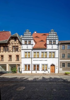 The composer Heinrich Schütz lived in the Heinrich Schütz House in Weißenfels from 1651 until