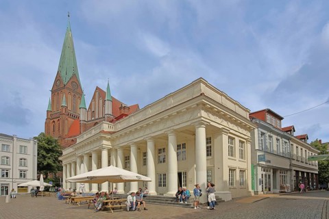 UNESCO Cathedral of St Mary and St John and New Building with Columns, Pedestrian, Columned