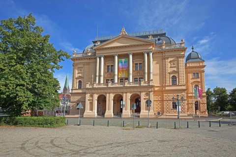 Baroque State Theatre, Old Garden, Schwerin, Mecklenburg-Vorpommern, Germany