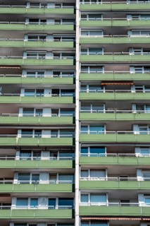 Residential tower block, in Essen-Steele, tallest residential building in the city, over 130 flats
