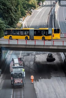 Rehabilitation of the A52 motorway near Essen, an 8 km long section between the Essen-Kettwig