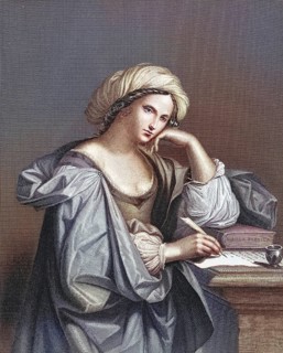 Sybilla persica, Persian Sibyl, one of the ten Sibyls, after a painting by Guercino